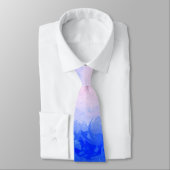 シアトル鮮やかシティサンセットオレンジウォーターカラー ネクタイ (タイ)