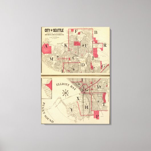 シアトル キャンバスプリント (正面)