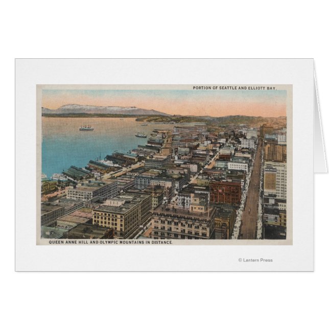 シアトル、シアトルのダウンタウンシアトル&ベイ (正面横)