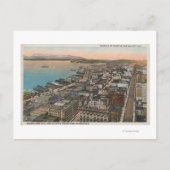 シアトル、シアトルのダウンタウンシアトル&ベイ ポストカード (正面)