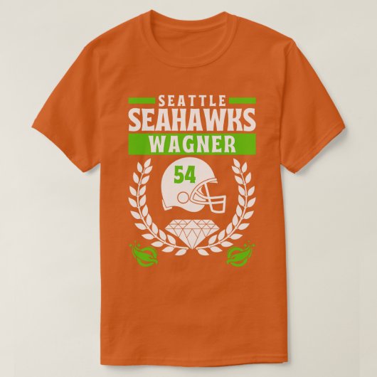 シアトル・シーホークス・ワーグナー56版 Tシャツ (デザイン正面)