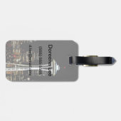 シアトル·スカイライン、宇宙ニードル。 ラゲッジタグ (裏面横)