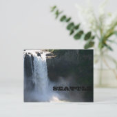 シアトル，スノクアルミー滝ズ ポストカード (スタンド正面)