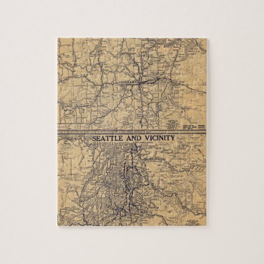シアトル·スポケーン ジグソーパズル (縦)