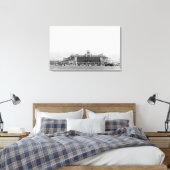 シアトル – タコマ空港の屋外ビュ国際的ー キャンバスプリント (インサイチュ (寝室))