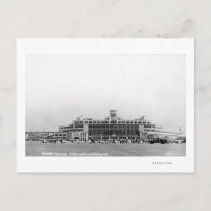 シアトル – タコマ空港の屋外ビュ国際的ー ポストカード