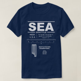 シアトル – タコ国際的マエアポートSEA Tシャツ
