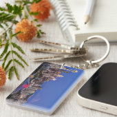 シアトル、ダウンタウン、レイニア山アットトワイライト キーホルダー (正面右)