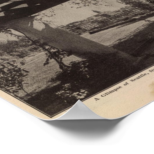 シアトル，ビュー ポスター (角)