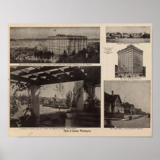 シアトル，ビュー ポスター (正面)