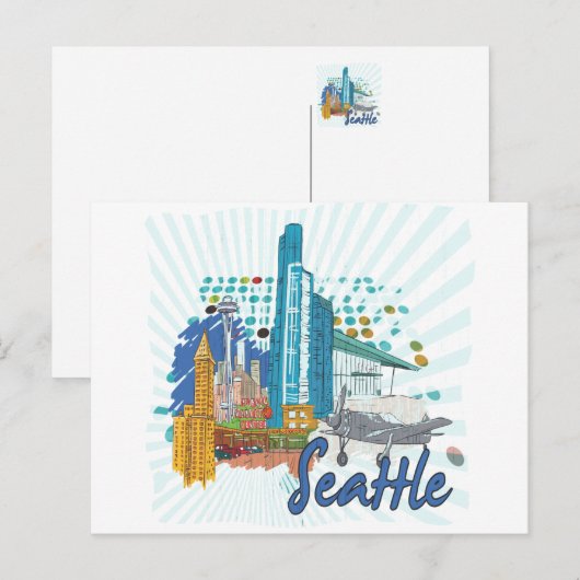 シアトル ポストカード (正面/裏面)