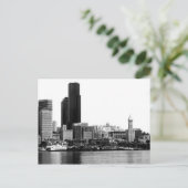 シアトル モノクロ ポストカード (スタンド正面)