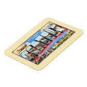 シアトル・ワシントンからのヴィンテージの挨拶 マグネット (左側)