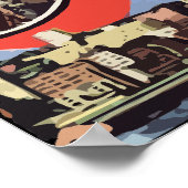 シアトル・ワシントンからの挨拶ヴィンテージ ポスター (角)