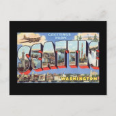 シアトル・ワシントンからの挨拶_ヴィンテージ・トラベル ポストカード (正面)