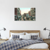 シアトル,ワシントンエアリアルビューオブファーストアベニュー キャンバスプリント (インサイチュ (寝室))