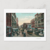 シアトル，ワシントンエアリアルビューオブファーストアベニュー ポストカード (正面)