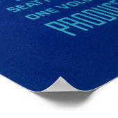 シアトル、ワシントンフラアップルラベル ポスター (角)