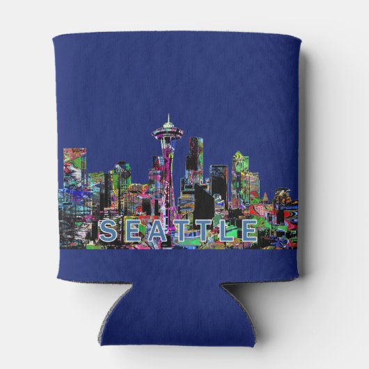 シアトル，ワシントン州グラフィティ 缶クーラー (裏面)