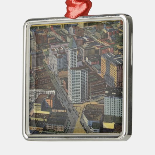 シアトル、ワシントン州-スミスのアンテナ メタルオーナメント (左)