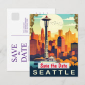 シアトル（ワシントン州） セーブザデート (正面/裏面)