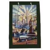 シアトル、ワシントン州-繁華街の眺め ミディアムペーパーバッグ (正面)