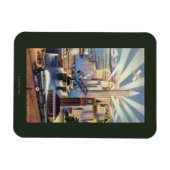 シアトル，ワシントン – ビューオブダウンタウン マグネット (横)