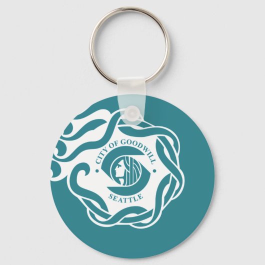 シアトル(ワシントン)国旗Keychain キーホルダー (正面)