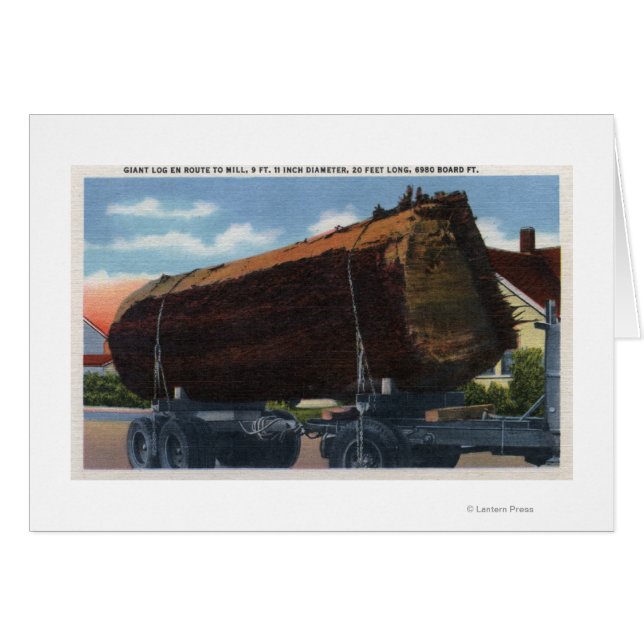 シアトル、ワシントンGiant Log en route to Mill (正面横)
