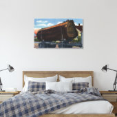 シアトル、ワシントンGiant Log en route to Mill キャンバスプリント (インサイチュ (寝室))