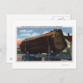 シアトル、ワシントンGiant Log en route to Mill ポストカード (正面/裏面)