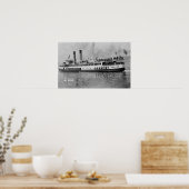 シアトル、ワシントンView of the Tacoma Steamer ポスター (キッチン)