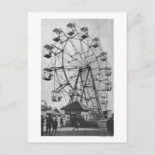 シアトル,ワシントンYukon-Pacific Expo Ferris ポストカード (正面)