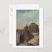 シアトル、ワットヒルアベニューおよび大学通り ポストカード (正面/裏面)