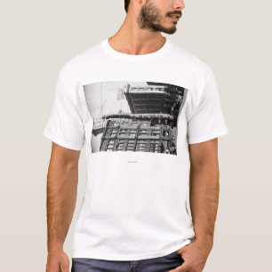 シアトル、先駆的正方形のWAIndianトーテムポール Tシャツ