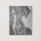 シアトル(1908年)のヴィンテージの絵解き地図 ジグソーパズル (縦)