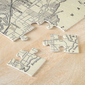 シアトル(1914年)のヴィンテージの地図 ジグソーパズル (側面)