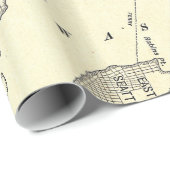 シアトル(1914年)のヴィンテージの地図 ラッピングペーパー (ロールコーナー)