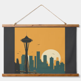 シアトル#1 吊り下げ型タペストリー