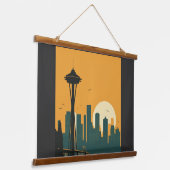 シアトル#1 吊り下げ型タペストリー (傾斜あり)