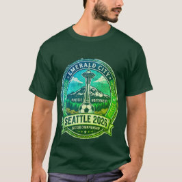 シアトル 2026 ワールドカップ ホストシティ ヴィンテージ フットボール Tシャツ