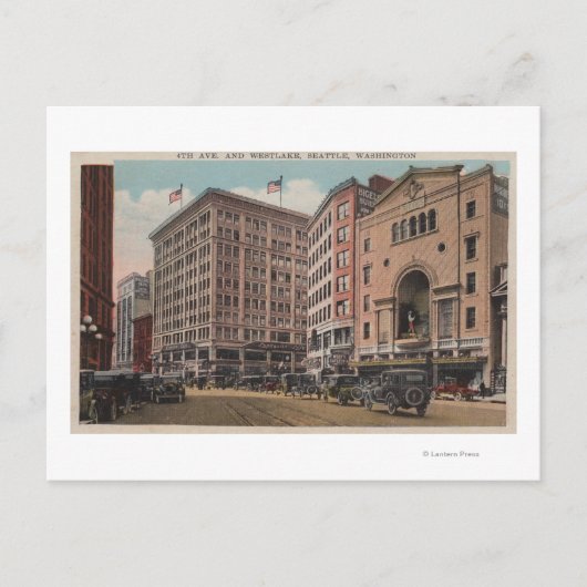 シアトル、4th Ave & WestlakeのWAView ポストカード (正面)