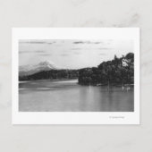 シアトル、WAレイクワシントンビュー&レイニア ポストカード (正面)