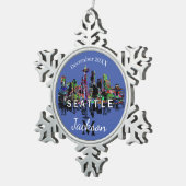 シアトルinグラフィティ スノーフレークピューターオーナメント (右)