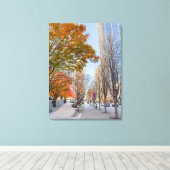 シアトルin秋 キャンバスプリント (インサイチュ (ウッドフロア))