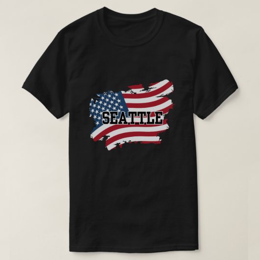 シアトルUSA Tシャツ (デザイン正面)