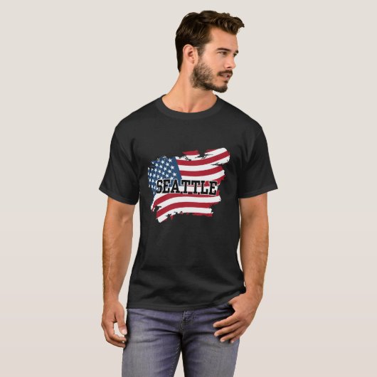 シアトルUSA Tシャツ (正面フル)
