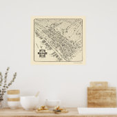 シアトルWAパノラママップ – 1903 ポスター (キッチン)