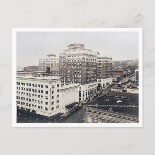 シアトルWA大学通りヴィンテージ ポストカード (正面)