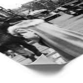 シアトルWA通りシーンダウンタウン写真 ポスター (角)